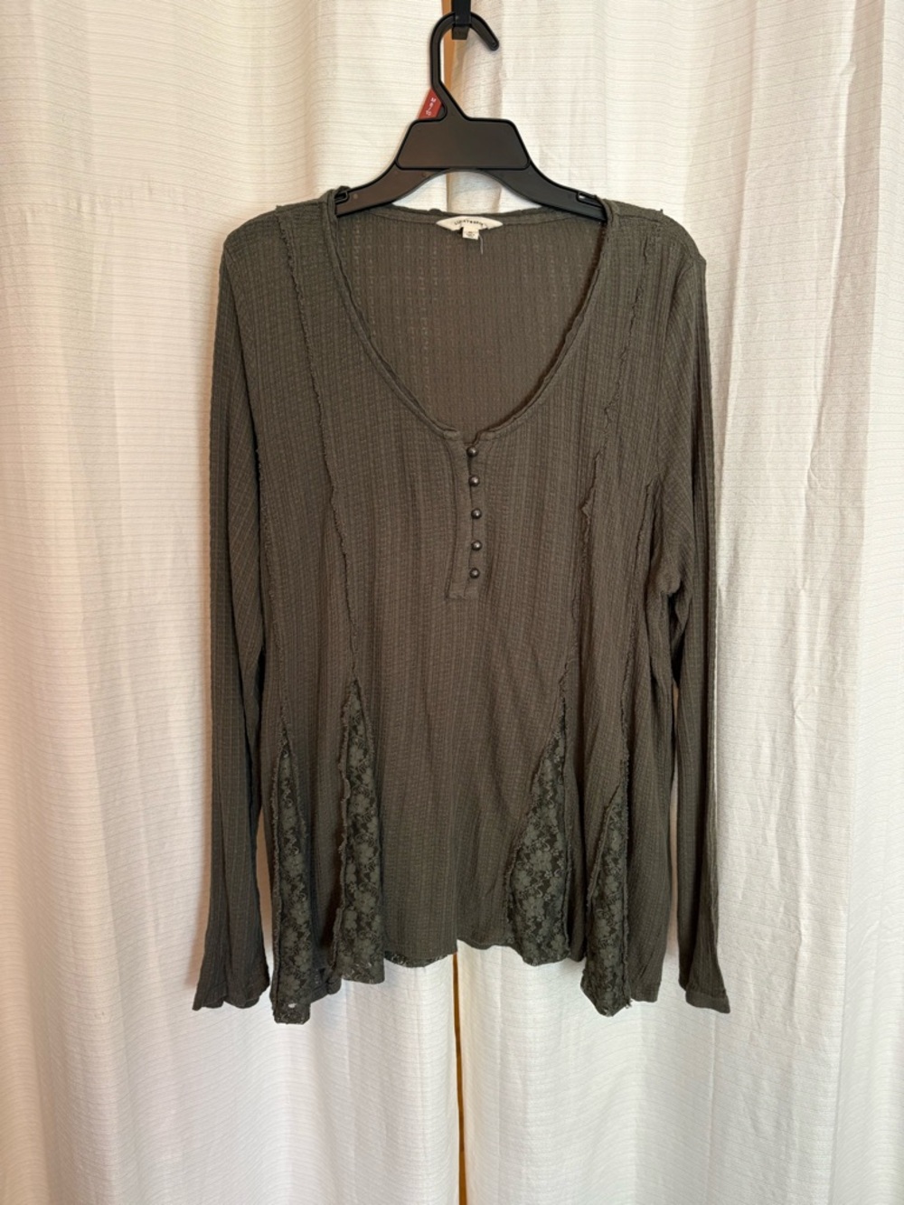 Lucky Brand - Lace Godet Swing Henley